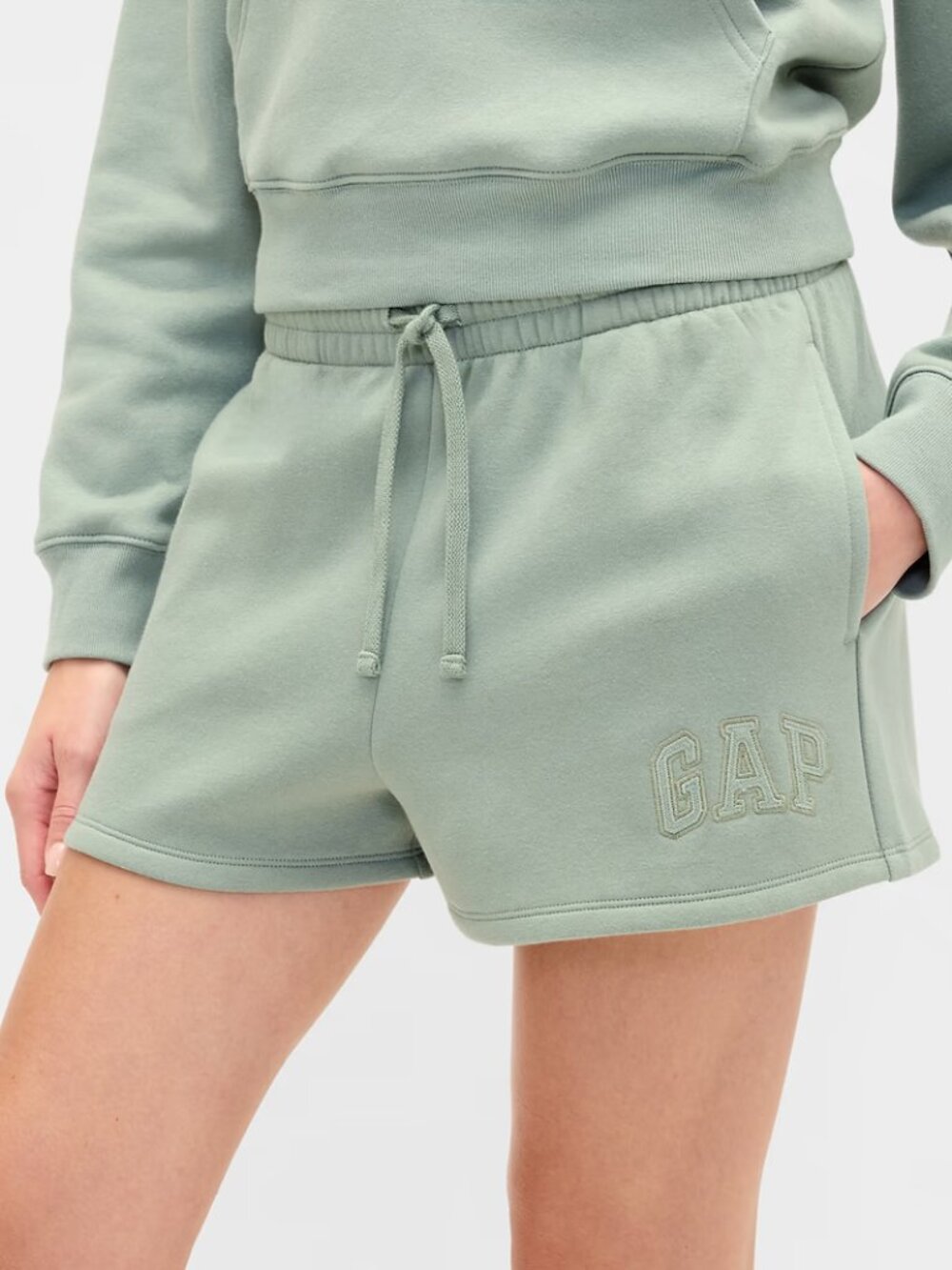GAP Gasoline Green Gap Logo Shorts/NWT/LARGE